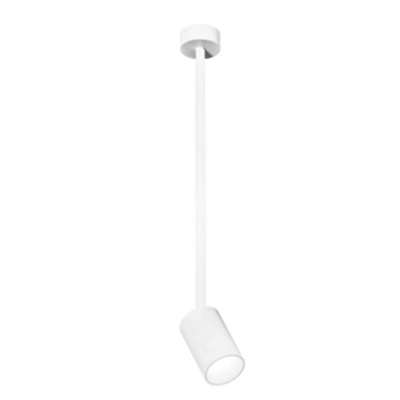 Immagine di Faretto Orientabile Da Soffitto Cilindro Con Braccio Fisso Bianco GFA1396 Gea Led