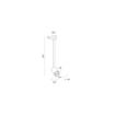Immagine di Faretto Orientabile Nero Cilindro Da Soffitto Senza Incasso Con Braccio Fisso GFA1397 Gea Led
