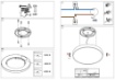 Immagine di Plafoniera Da Tetto Ultrasottile Led 18w Con Funzione CCT GPL320 GPL321 Gea