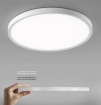 Immagine di Lampada Led Luminosa Da Soffitto Ultrasottile Rotonda 40w CCT GPL326 GPL327 Gea