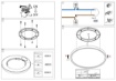 Immagine di Lampada Led Luminosa Da Soffitto Ultrasottile Rotonda 40w CCT GPL326 GPL327 Gea