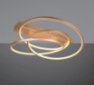 Immagine di Plafoniera Curva Oro Led 34w CCT Dimmerabile Con Interruttore Darvin Trio