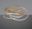 Immagine di Plafoniera Curva Oro Led 34w CCT Dimmerabile Con Interruttore Darvin Trio