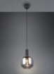 Immagine di Sospensione Singola Boccia Vetro Rigato Pendente Per Penisola Diva Trio Lighting