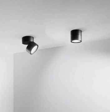 Immagine di Faretto Led Rotondo Luce Orientabile Da Parete Soffitto Focus Var Isyluce 965
