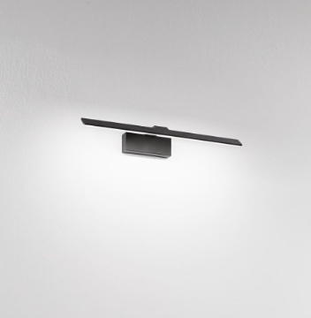 Immagine di Applique Per Specchio Bagno 53 cm Led 18w 3000K IP20 Bianco Nero Isyluce