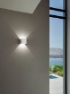 Immagine di Applique Cubo Bianco Led 6w IP54 Luce Regolabile Interno Esterno Isyluce 916-21