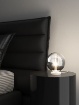 Immagine di Lampada Abat-jour Da Comodino Moderna Sfera Vetro Top Light Eclipse 1184BI/P