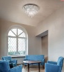 Immagine di Plafoniera Cristallo Rotondo Affralux 12 Luci Per Salone Stile Contemporaneo