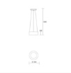 Immagine di Sospensione Moderna Led CCT Anello Band Diodi D.45 cm Affralux 2070