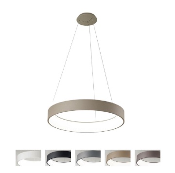 Immagine di Lampadario Band Diodi Cerchio 60cm Led CCT 35w 3000k-4000k Affralux 2049