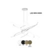 Immagine di Lampadario Design Moderno Curvo Led 69w 4000k Tornado 80cm Top Light
