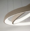 Immagine di Lampadario Sabbia Anelli Diodi Doppio 60 cm Led 54w 3200k Affralux