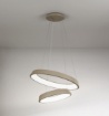 Immagine di Lampadario Sabbia Anelli Diodi Doppio 60 cm Led 54w 3200k Affralux