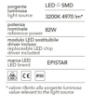 Immagine di Sospensione Moderna  Led 82w Anelli Diodi Doppia 80cm Sabbia Per Soggiorno Affralux