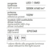 Immagine di Lampadario Moderno Bianco 3 Cerchi Affralux Anelli Diodi Led 102w 3200k Affralux