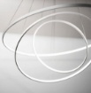 Immagine di Lampadario Moderno Per Salotto 3 Anelli Sospesi Aluring Led 71w 3200k Affralux