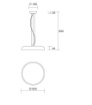 Immagine di Sospensione Da Tavolo 60cm Zenal Led CCT 55w Dimmerabile Affralux
