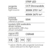 Immagine di Sospensione Da Tavolo 60cm Zenal Led CCT 55w Dimmerabile Affralux