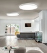 Immagine di Grande Plafoniera Zenal 80cm Led 108w CCT Dimmerabile Affralux