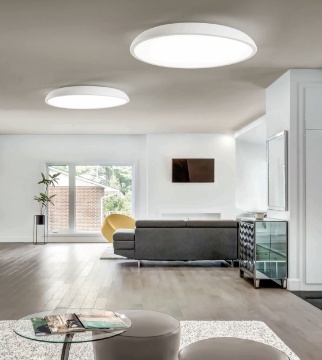 Immagine di Grande Plafoniera Zenal 80cm Led 108w CCT Dimmerabile Affralux