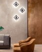 Immagine di Applique Squadrata Luce Decorativa Parete Quattro 20cm Led 19w 3000k Affralux