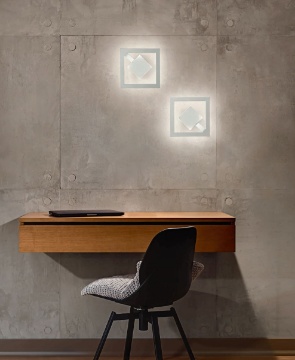 Immagine di Applique Squadrata Luce Decorativa Parete Quattro 20cm Led 19w 3000k Affralux