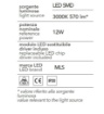 Immagine di Piccola Lampada Quadrata Da Soffitto Bianca Led 12w 3000k Checker Board 18x18cm 