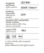 Immagine di Lampada Soffitto Metallo Sabbia Led 25w 3000k Checker Board 31cm