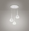 Immagine di Lampada A Sospensione Coni Bianchi Per Cucina Moderna Bell Affralux