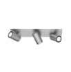 Immagine di Lampada da Soffitto 3 Faretti Spot Orientabili Marley Grigio Nichel Trio Lighting