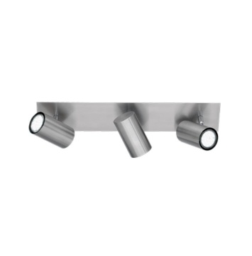 Immagine di Lampada da Soffitto 3 Faretti Spot Orientabili Marley Grigio Nichel Trio Lighting