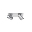 Immagine di Lampada Da Parete Soffitto Con Due Faretti Orientabili Marley Nichel Grigio Trio Lighting