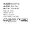 Immagine di Lampadario Salotto 3 Cerchi Led Castle Oro 80w 3000k Dimmerabile Smarter Lighting
