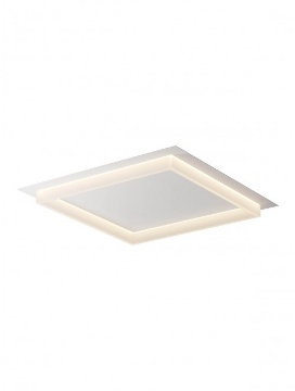 Immagine di Plafoniera Squadrata 65cm Cornice Led CCT 50w Perimetro Smarter