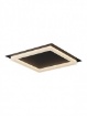 Immagine di Plafoniera Nera Quadrata Cornice Luminosa Led CCT 50w Perimetro Smarter