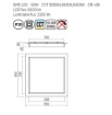 Immagine di Plafoniera Moderna Oro Cornice Luminosa Led 50w CCT Perimetro 65cm Smarter