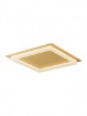 Immagine di Plafoniera Moderna Oro Cornice Luminosa Led 50w CCT Perimetro 65cm Smarter