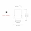 Immagine di Faretto Incasso Tondo Orientabile Nano Oxo Nero Led 4w Switch CCT Beneito