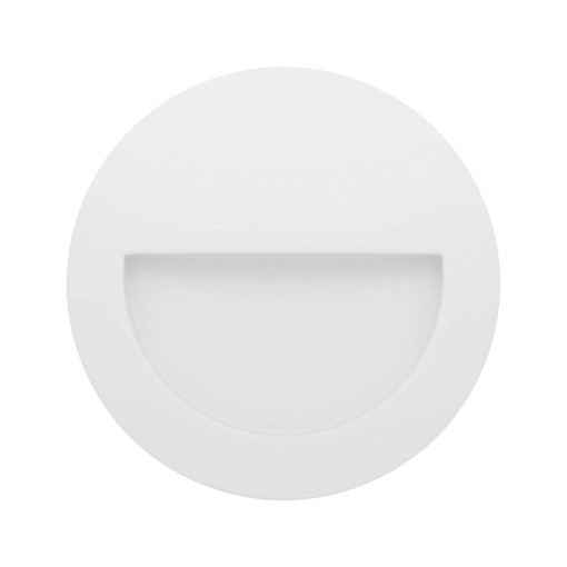 Immagine di Segnapasso Rotondo Da Esterno Bianco Mis Round Led 3w CCT IP65 Beneito