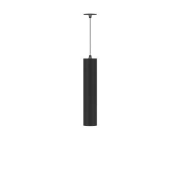 Immagine di Sospensione Cilindro 25 cm Led 7w Switch CCT Da Incasso Atmos Nero Beneito