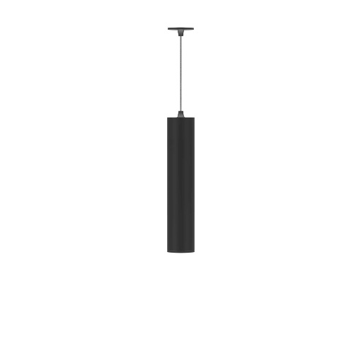 Immagine di Sospensione Cilindro 25 cm Led 7w Switch CCT Da Incasso Atmos Nero Beneito