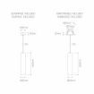 Immagine di Sospensione Cilindro 25 cm Led 7w Switch CCT Da Incasso Atmos Nero Beneito