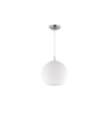 Immagine di Sospensione Moderna Moon Boccia Aperta Vetro Bianco Ø30 cm Trio Lighting