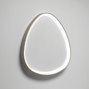 Immagine di Plafoniera Design Triangolo Sabbia Led 48w CCT Dimmerabile Vivida Lifering 61cm