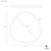 Immagine di Grande Plafoniera Lifering Vivida 81cm Sabbia Led 60w CCT Dimmerabile
