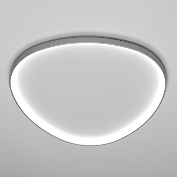 Immagine di Grande Plafoniera Grigio Titano Lifering Vivida 81cm Led 60w 3000k-4000k Dimmerabile