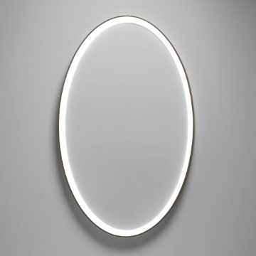 Immagine di Grande Plafoniera Ovale Lifering-O Sabbia 120cm Led 50w 3000k-4000k Dimmerabile Vivida