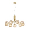 Immagine di Lampadario Contemporaneo Honey S9 Sfere Vetro G9 Led Luce Ambiente Design