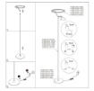 Immagine di Piantana Design Moderno Meridiana Vivida Led 27w Touch Dimmer 3000k- 4000k